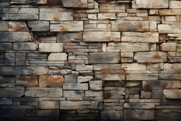 Obraz premium Creative textured stone wall, a captivating choice for a unique wallpaper background. Ai generated