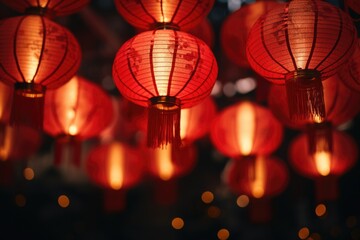 Red Chinese lantern  new year