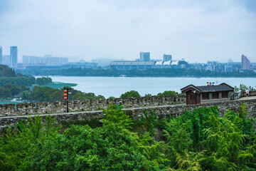 Fototapeta na wymiar Nanjing Xuanwu District-Ming City Wall