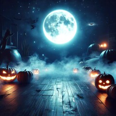 Fototapeta premium hallowen background with pumpkin