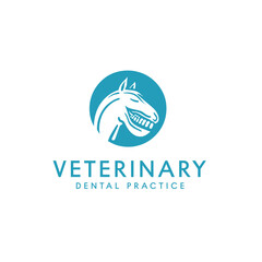 vector Logo for equine veterinary dental practice