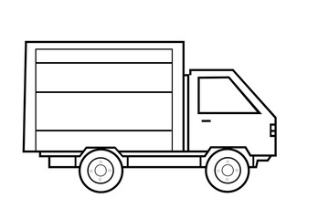 truck with a box