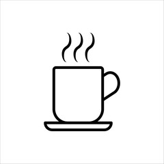 Coffee cup icon. vector illustration on white background