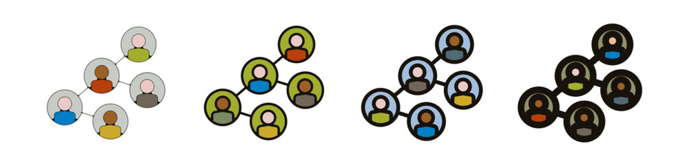 Teambuilding entreprise travail pictogramme icône et symbole logo