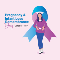 Pregnancy and infant loss awareness month. October 15.
