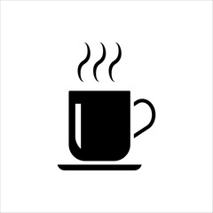 Coffee cup icon. vector illustration on white background