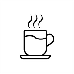 Coffee cup icon. vector illustration on white background