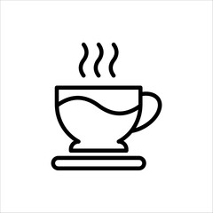 Coffee cup icon. vector illustration on white background