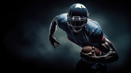 The Resilient Spirit of a Modern Football Player in Hyper-Realistic Detail