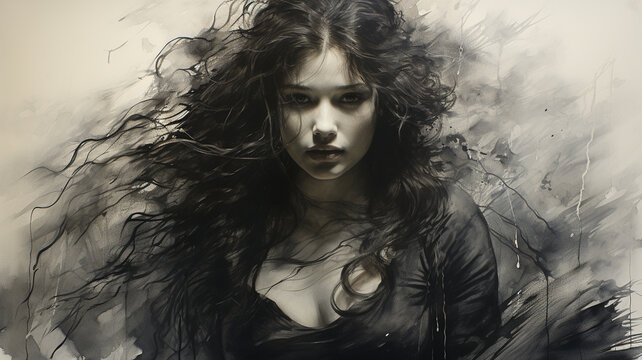 portrait of an attractive woman