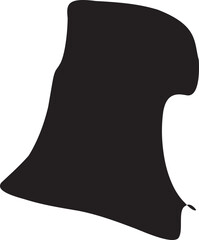 black and white shark illustration