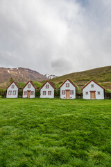 Sod farm - heritage museum in Laufas, Iceland