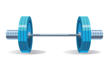 Barbell for sports. Fitness equipment.