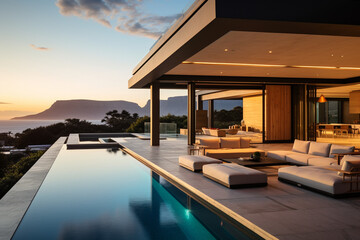 Contemporary Masterpiece: Captivating View of a Modern Villa, Expanding the Boundaries of Luxury Living with its Open-Concept Layouts