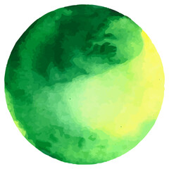 Watercolor shapes dots. Watercolors blobs. Colorful watercolor hand painted circles. Round stains