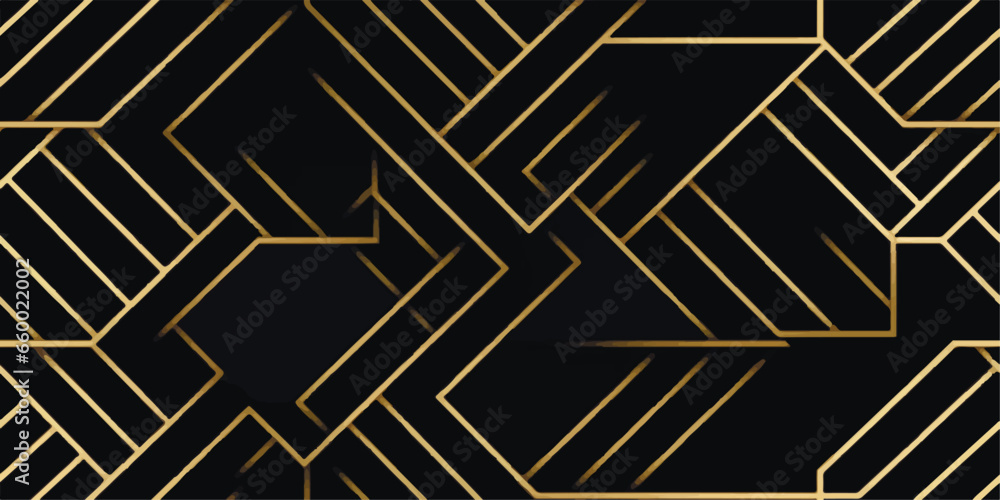 Poster luxury black gold background pattern seamless geometric line stripe chevron square zigzag abstract d
