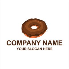 chocolate donuts logo vector