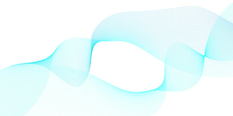 Abstract blue blend technology flowing wave lines background. Modern glowing moving lines design. Modern blue moving lines design element. Futuristic technology concept. Vector illustration.