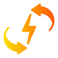 circular arrows gradient icon