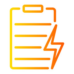 Obraz premium clipboard gradient icon