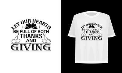Thanks giving day t-shirt design. Vector file.