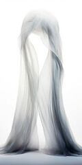 Ethereal Elegance: A Translucent Sculpture in White