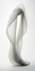 Ethereal Elegance: A Translucent Sculpture in White