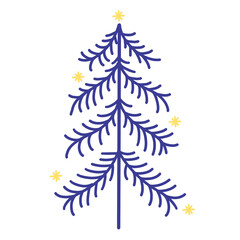 Christmas tree illustration