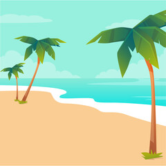 summer Paradise tropical beach background
