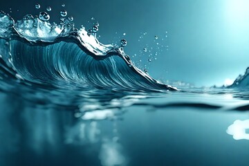 Dripped water wave.