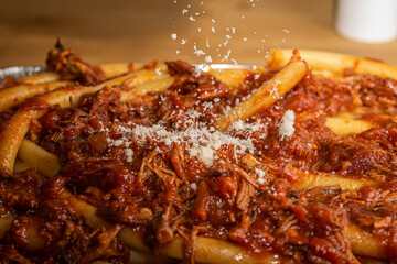 Preparing And Baking Pasta Dish