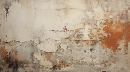 Cercles muraux Vieux mur texturé sale Old Plastered Wall Decay