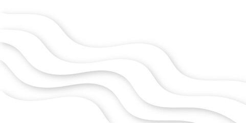 Wavy white layers abstract background. Abstract white background with layered wavy lines. vector illustration. Minimalist modern graphic design element cutout style concept for banner, flyer, card, 