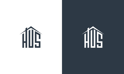 The initial s in the shape of a house roof is suitable for housing company logo design vectors