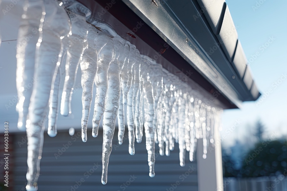 Poster icicles hanging from a gutter gutter gutter gutter gutter gutter gutter gutter gutter gutter gutter 