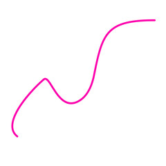 Pink Thread Line Vector 