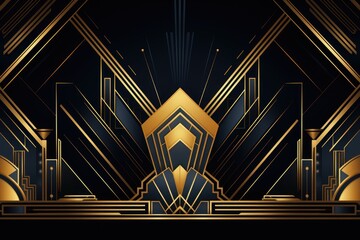 Chevron Patterned Wall Background