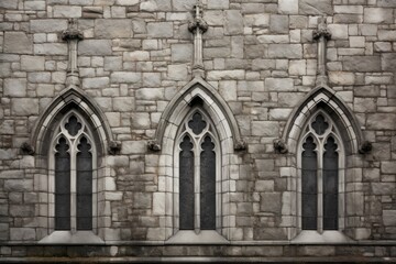 Fototapeta na wymiar Gothic Reminiscent Stone Wall Background