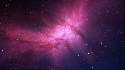 Obraz premium Pink universe light. Galaxies sky in space Planets and stars beauty of Galaxy space exploration.