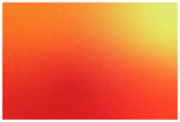 Tuinposter Red orange yellow color gradient background. Noise grain trendy texture. Vector illustration © mailvelous