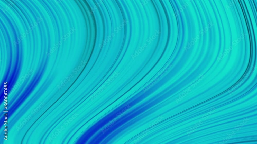 Canvas Prints twisted wave blue fractal line shine, change color. modern background animation