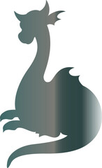 Dragon gradient for decoration and design.