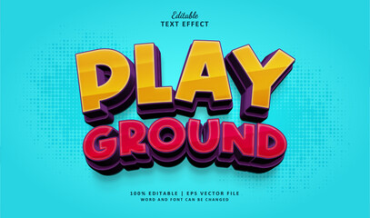 Playground Editable Text Effect Style 3d Vintage Quote