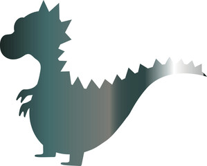 Dragon gradient for decoration and design.