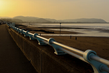 A sunset at the Blue Anchor on the banks of the Bristol Channel, Parcul National Exmoor