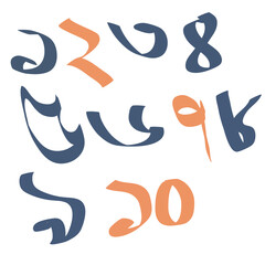 Special character and bangli numerics design, vector eps 10 file format