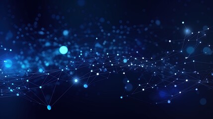 Fototapeta premium Technology background Abstract digital Technology Network Background Illustration Futuristic point wave.