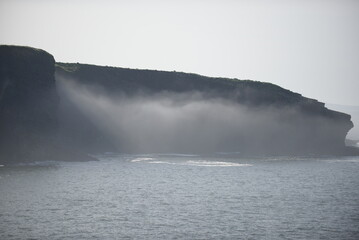 fog on the sea, ireland. October 9, 2023