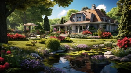 Gorgeous yard house exterior