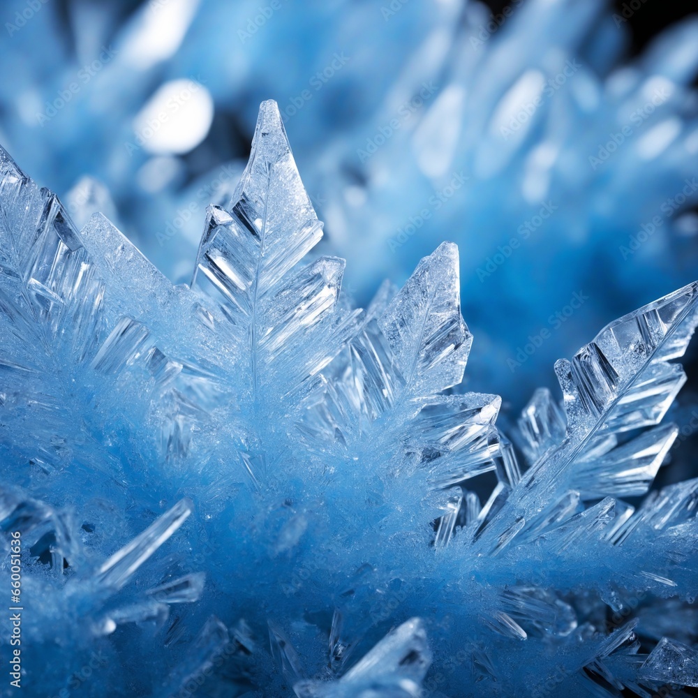Poster macro shot of frost patterns